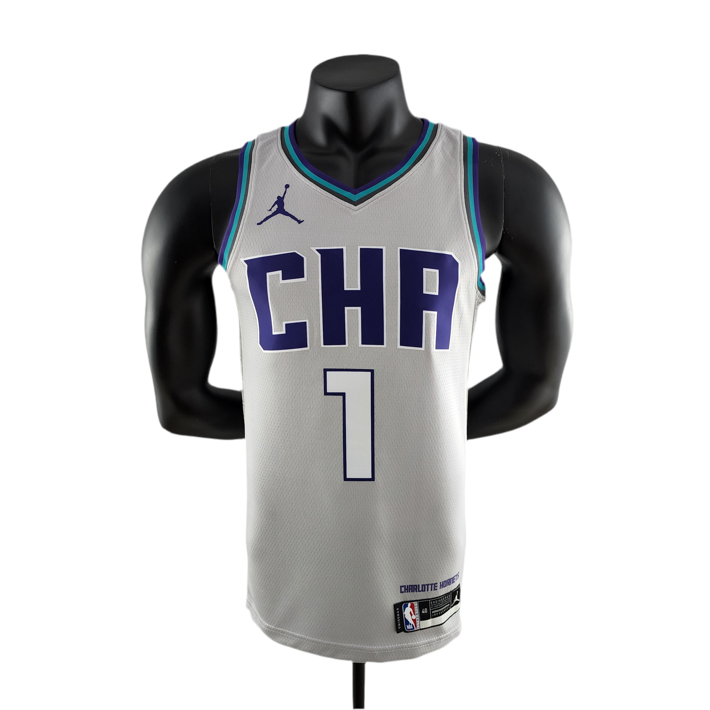 Regata NBA Charlotte Hornets Masculina - Grey