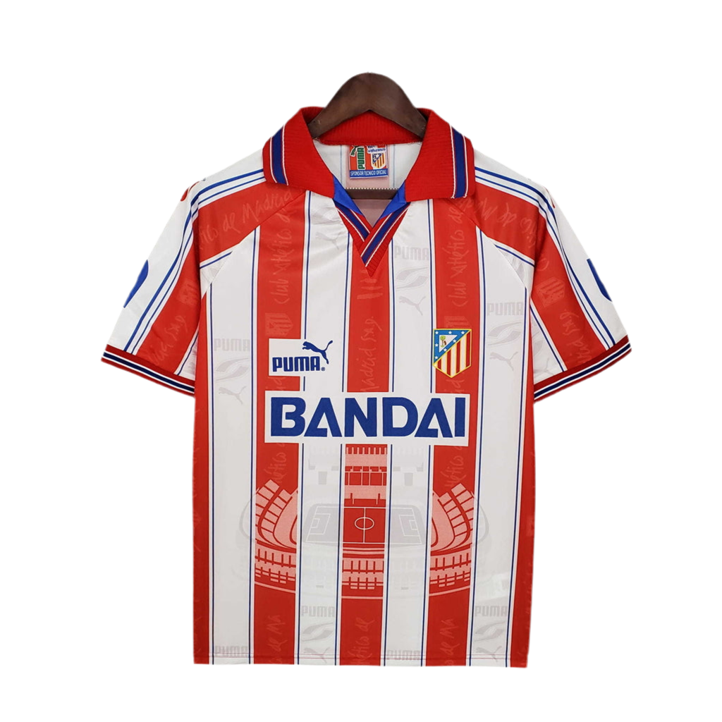 Jersey Atlético de Madrid 1996/1997 White and Red -