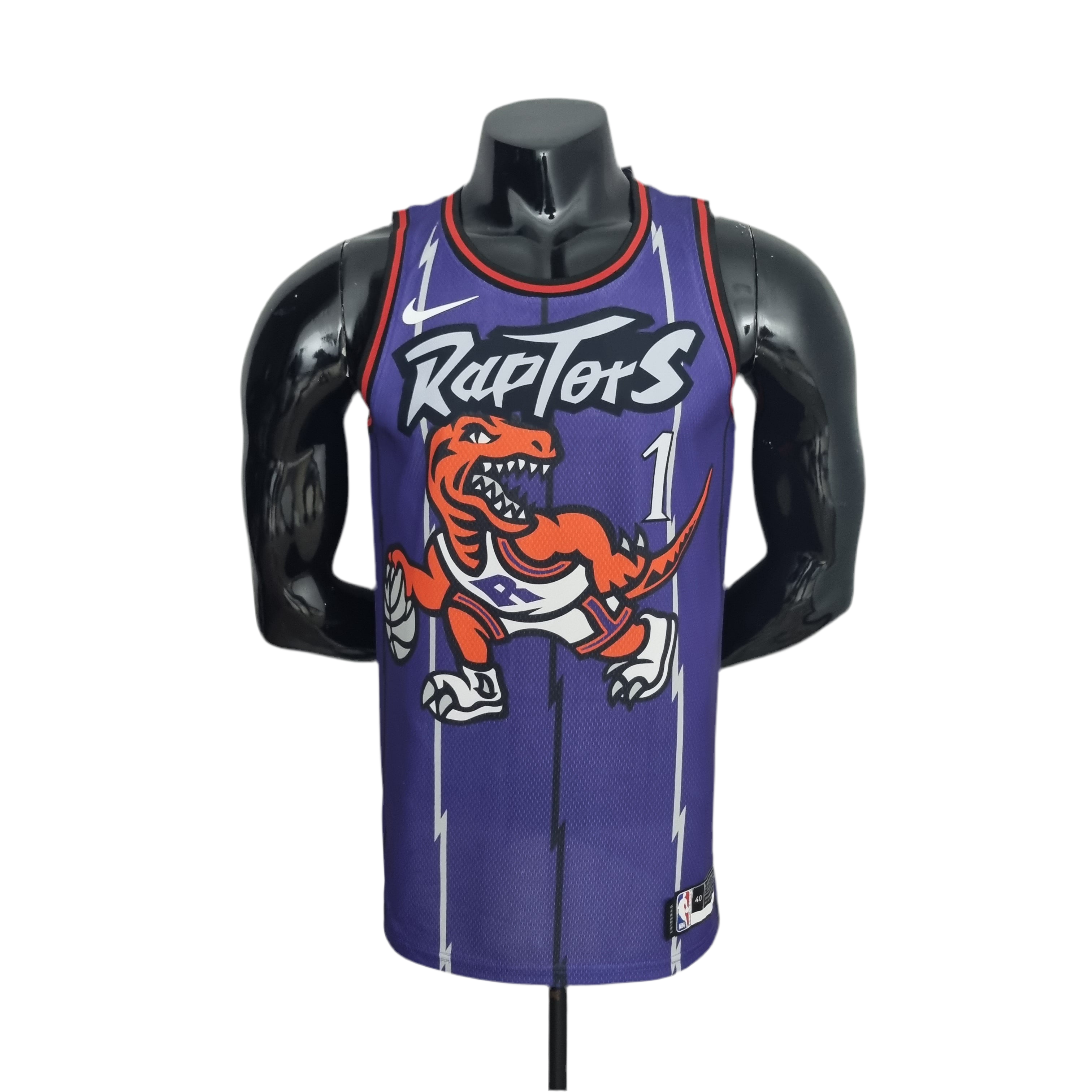 Regata NBA Toronto Raptors Masculina - Black and Roxa