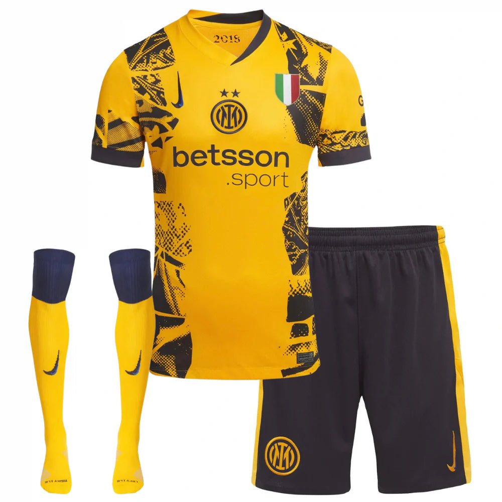 Kids Kit Internazionale III 24/25 - Yellow com meia